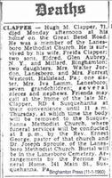 Clapper, Hugh M